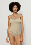 Cotton Delight Lace-Trim Cotton Tank Top | Olive Stem 71837-2661
