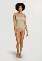 Cotton Delight Lace-Trim Cotton Tank Top | Olive Stem 71837-2661