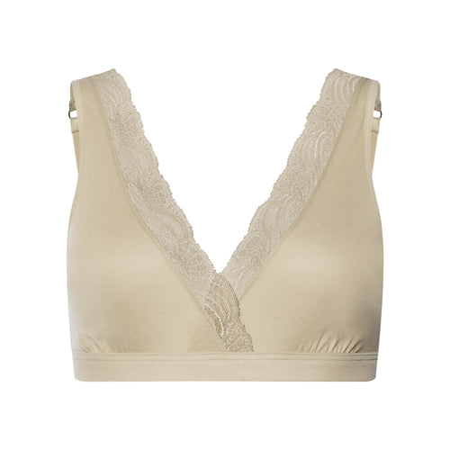 Cotton Delight Lace Trim Cotton Soft Cup Bra | Olive Stem 71838-2661