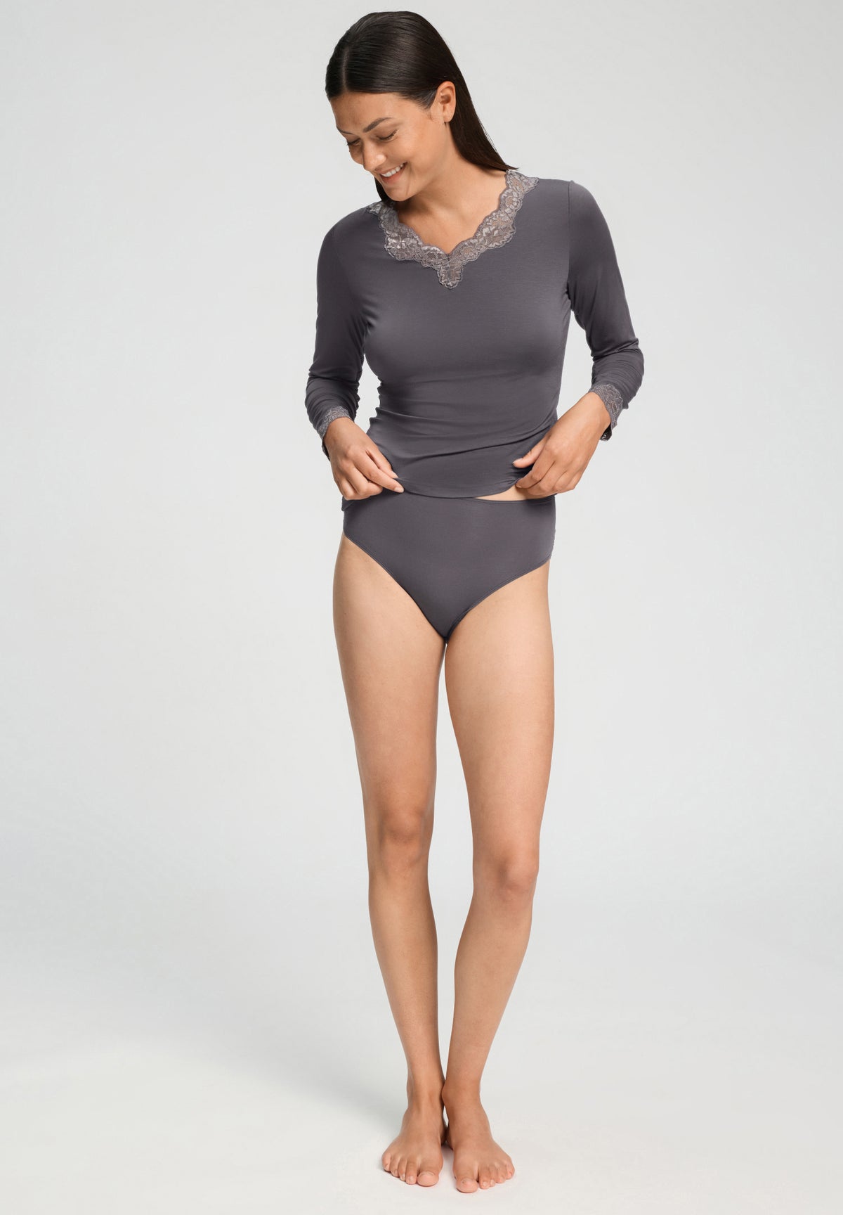 Dana Lace Back Tencel™ Full High Cut Brief | Boulevard 71842-2687