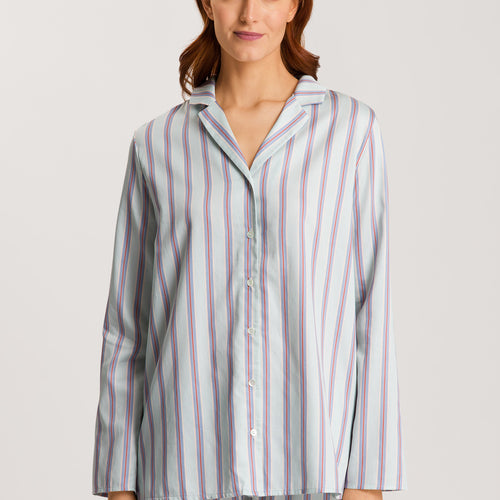 Sleep And Lounge Long Sleeve Pajama Set | Balanced Stripe 72414-2164