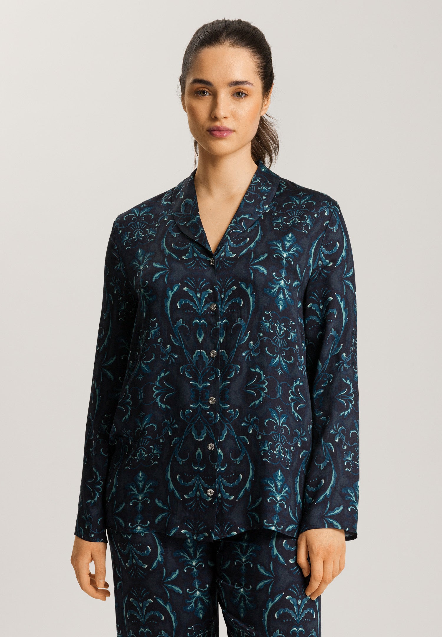 Marlene Long Sleeve Pajama Set | Glowing Damask 72415-2163