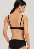 72431 Cotton Lace Soft Cup Bra - 019 Black