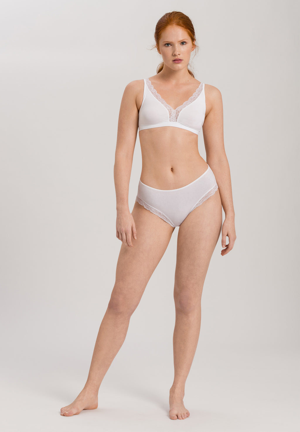 72431 Cotton Lace Soft Cup Bra - 101 White