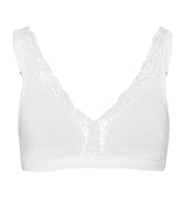 72431 Cotton Lace Soft Cup Bra - 101 White