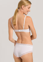 72432 Cotton Lace Spacer Soft Cup Bra - 101 White