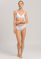 72432 Cotton Lace Spacer Soft Cup Bra - 101 White