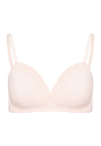 72432 Cotton Lace Spacer Soft Cup Bra - 1381 Powder