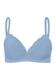 72432 Cotton Lace Spacer Soft Cup Bra - 1592 Blue Moon
