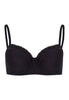 72433 Cotton Lace Spacer T-Shirt Bra - 019 Black