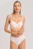 72433 Cotton Lace Spacer T-Shirt Bra - 1381 Powder