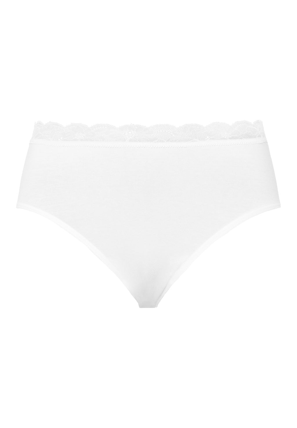 72436 Cotton Lace Full Brief - 101 White