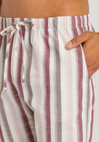 Night And Day Short Pants | Russet Beige Stripe 72482-2876