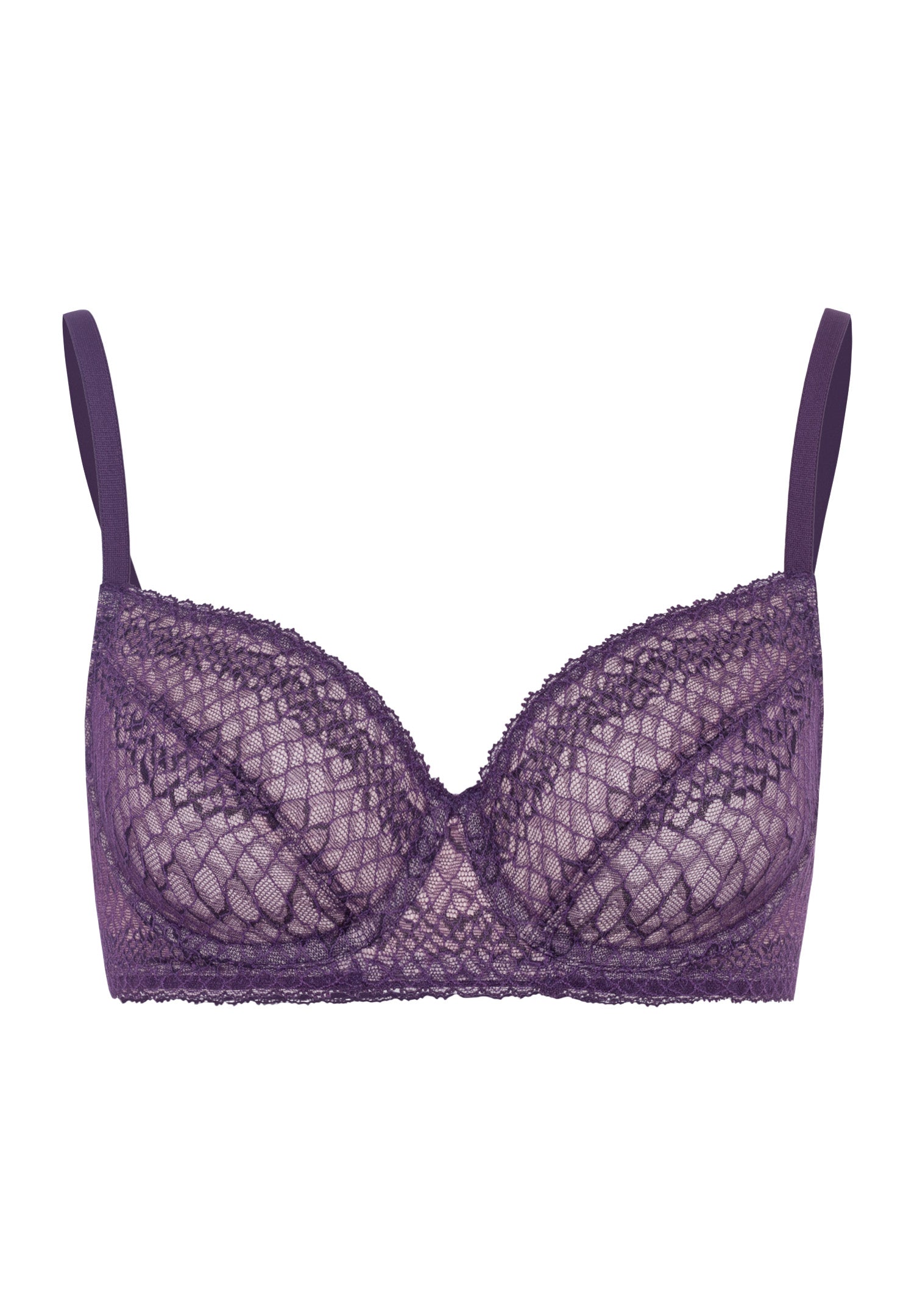 72941 Thalie Underwire Bra - 2376 Animal Lace Boysenberry