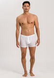73063 Cotton Sensation Long Leg Boxer Brief With Fly - 101 White