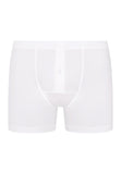 73063 Cotton Sensation Long Leg Boxer Brief With Fly - 101 White