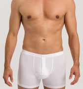 73063 Cotton Sensation Long Leg Boxer Brief With Fly - 101 White