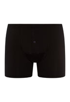 73063 Cotton Sensation Long Leg Boxer Brief With Fly - 199 Black