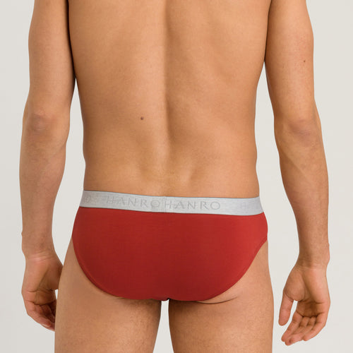 73075 Cotton Essentials Briefs 2-Pack - 2157 Red Ochre/Fresh Grey