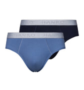 73075 Cotton Essentials Briefs 2-Pack - 2870 Windy Blue/Deep Navy