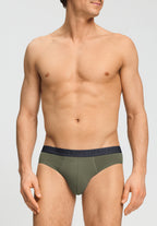Cotton Essentials 2-Pack Cotton Briefs | Charcoal / Smokey Olive 73075-3135