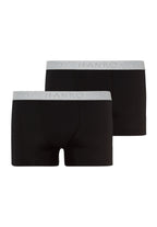 73078 Cotton Essentials Boxer Briefs 2-Pack - 019 Black