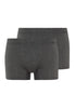 73079 Cotton Essentials 2 Pack Boxer Brief With Covered Waistband - 1092 Coal Melange