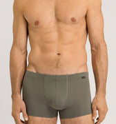 73079 Cotton Essentials 2 Pack Boxer Brief With Covered Waistband - 2156 Antique Green/Ebony