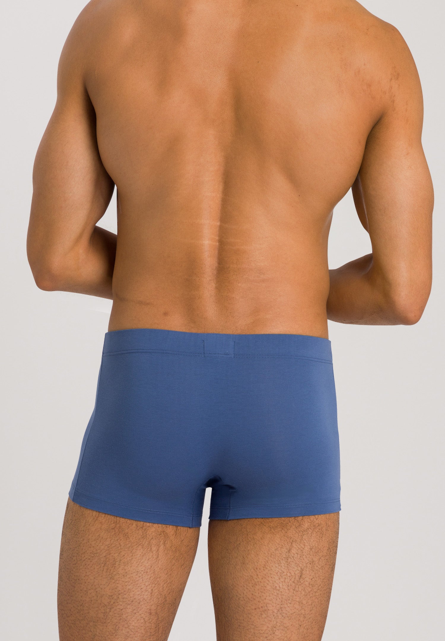 73079 Cotton Essentials 2 Pack Boxer Brief With Covered Waistband - 2897 Slate Blue / Mid Grey
