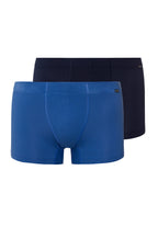 Cotton Essentials 2 Pack Boxer Brief With Covered Waistband | Dutch Blue / Deep Navy 73079-3046