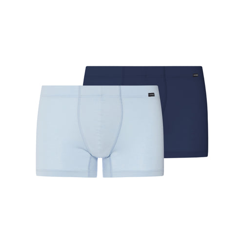 Cotton Essentials 2-Pack Cotton Boxer Brief With Covered Waistband | Blue Lagoon / Deep Navy 73079-3116