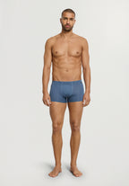 Cotton Essentials 2-Pack Cotton Boxer Brief With Covered Waistband | Studio Green / Retro Bl 73079-3117