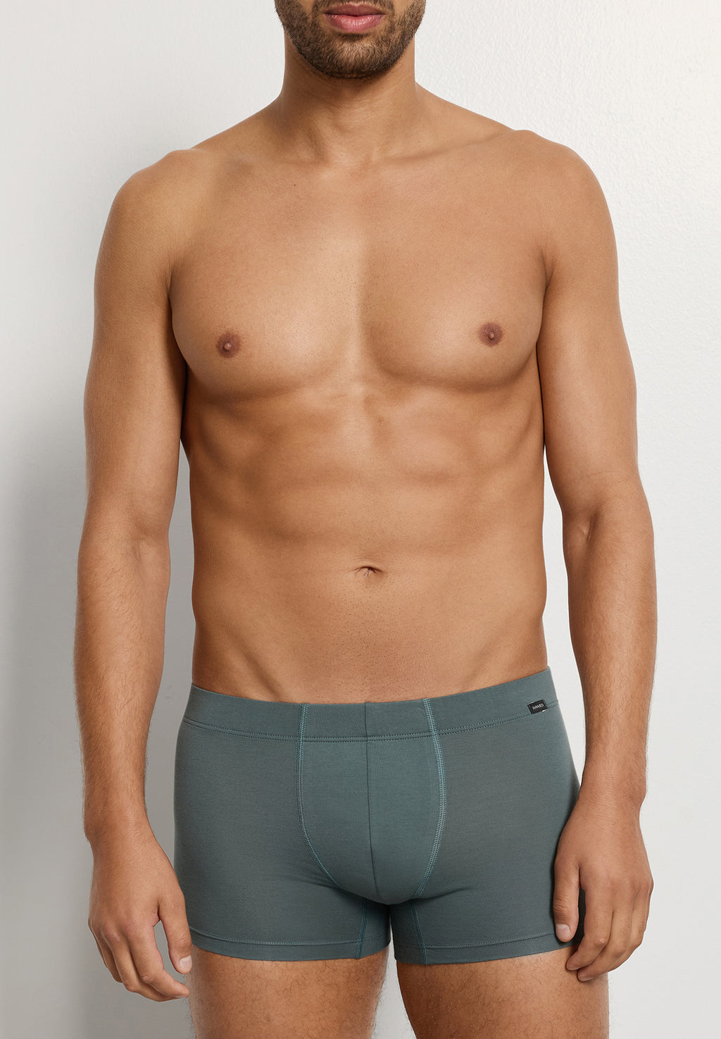 Cotton Essentials 2-Pack Cotton Boxer Brief With Covered Waistband | Studio Green / Retro Bl 73079-3117