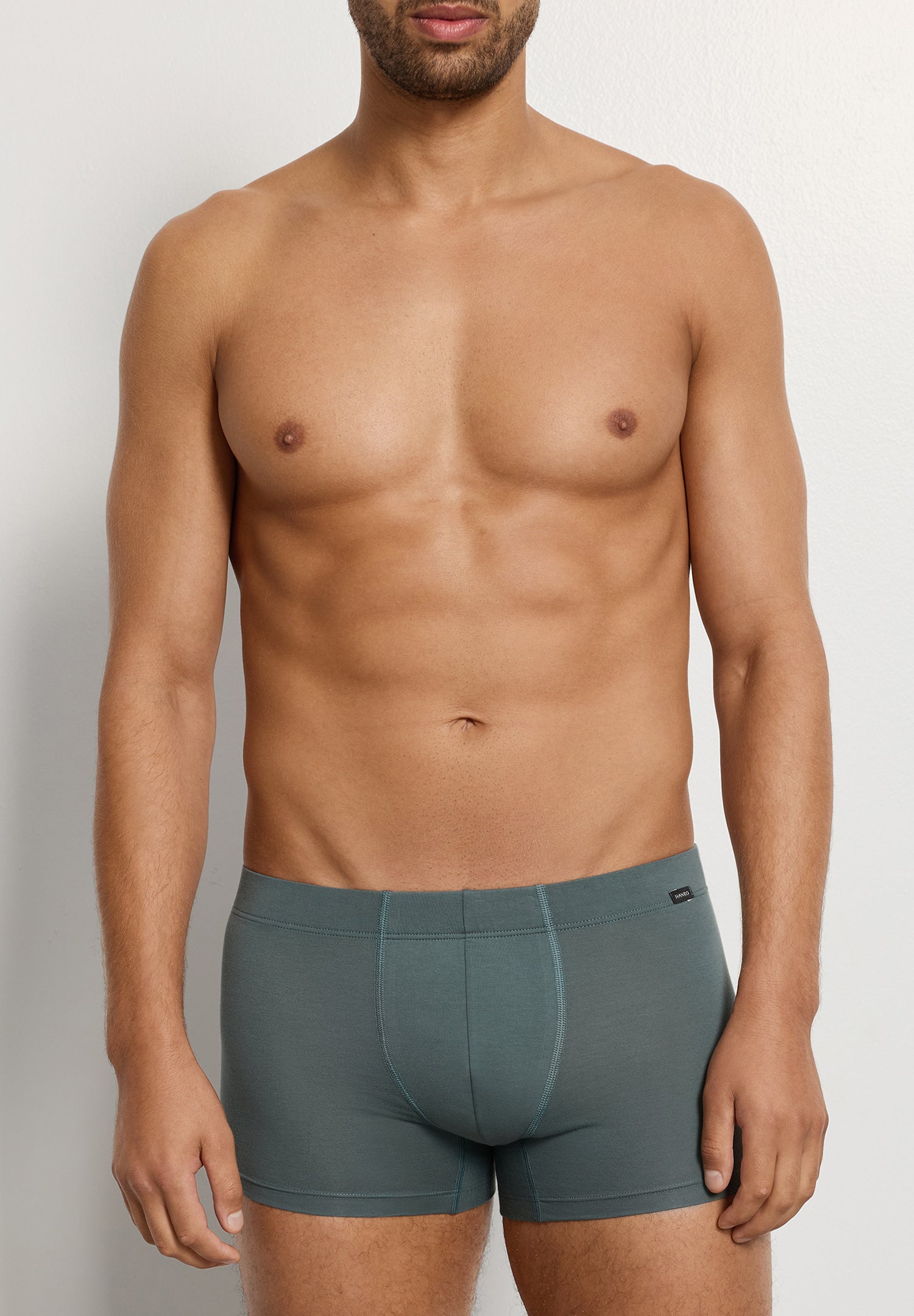 Cotton Essentials 2-Pack Cotton Boxer Brief With Covered Waistband | Studio Green / Retro Bl 73079-3117