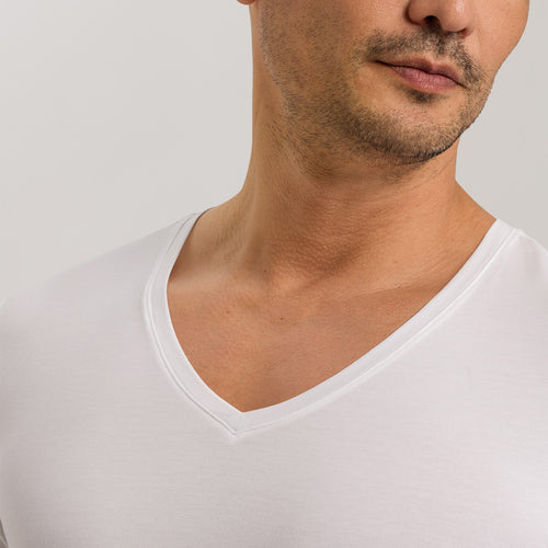 73089 Cotton Superior V-Neck Shirt - 101 White