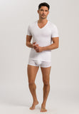 73089 Cotton Superior V-Neck Shirt - 101 White