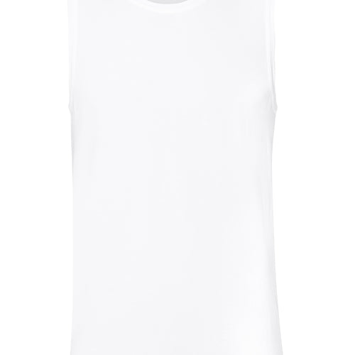 73098 Cotton Superior Sleeveless Tshirt - 101 White