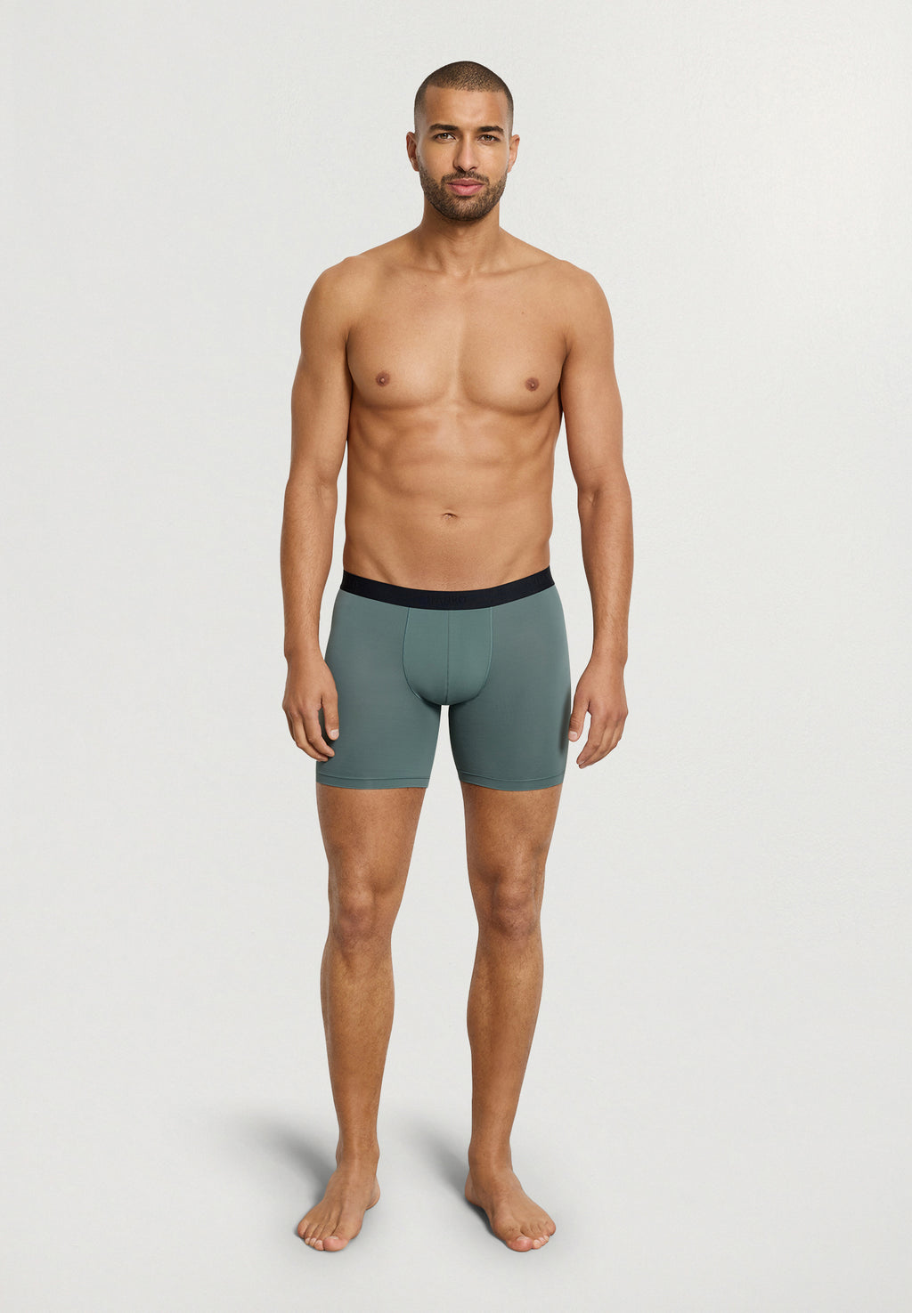 Micro Touch Long Boxer Brief | Studio Green 73117-2739