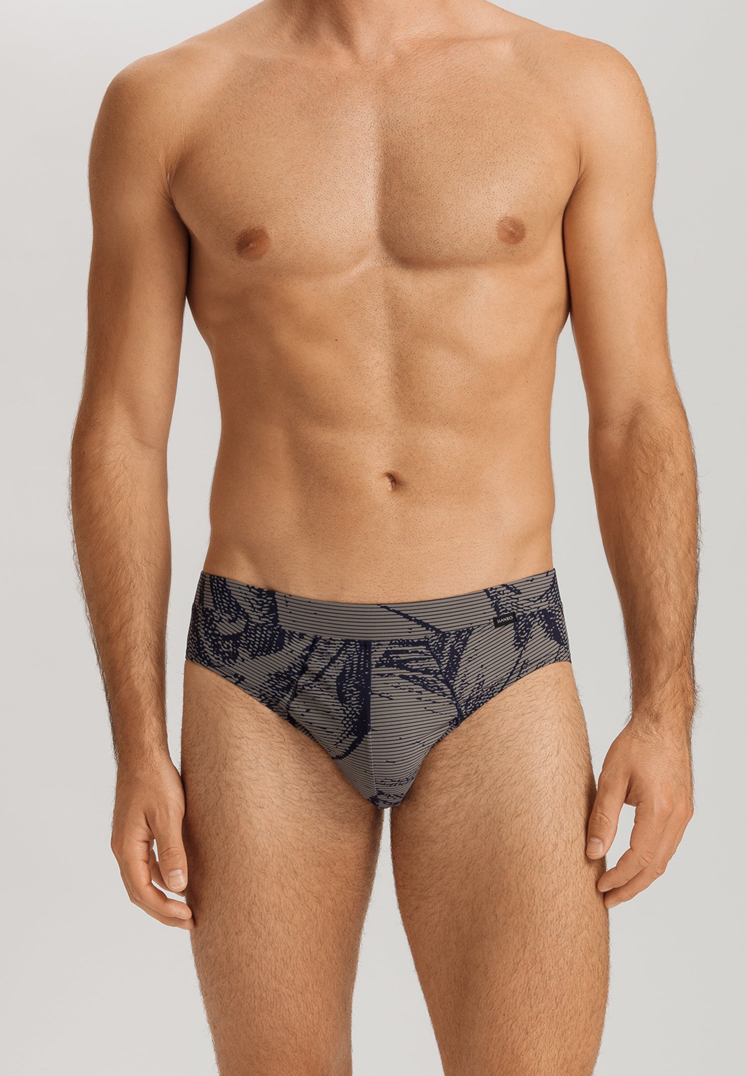 Fancy Micro Quick Dry Briefs | Striped Palm Print 73124-3015