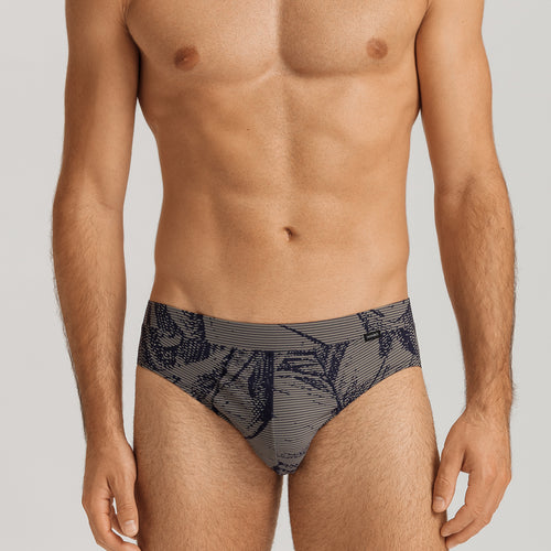 Fancy Micro Quick Dry Briefs | Striped Palm Print 73124-3015