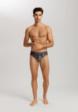 Fancy Micro Quick Dry Briefs | Striped Palm Print 73124-3015