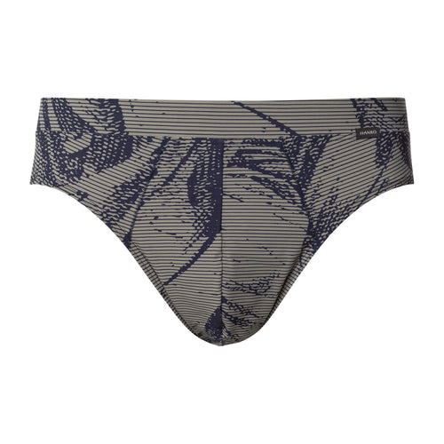 Fancy Micro Quick Dry Briefs | Striped Palm Print 73124-3015