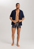 Fancy Micro Quick Dry Long Boxer Brief | Striped Palm Print 73125-3015