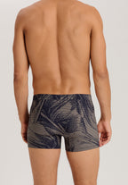 Fancy Micro Quick Dry Long Boxer Brief | Striped Palm Print 73125-3015