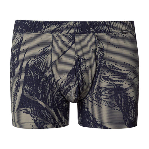 Fancy Micro Quick Dry Long Boxer Brief | Striped Palm Print 73125-3015