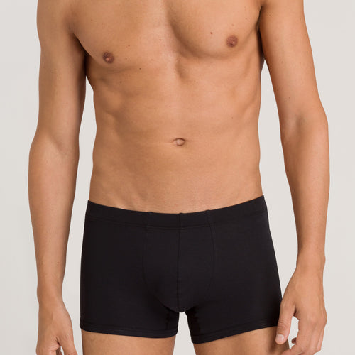 73171 Sea Island Cotton Boxer Brief - 019 Black