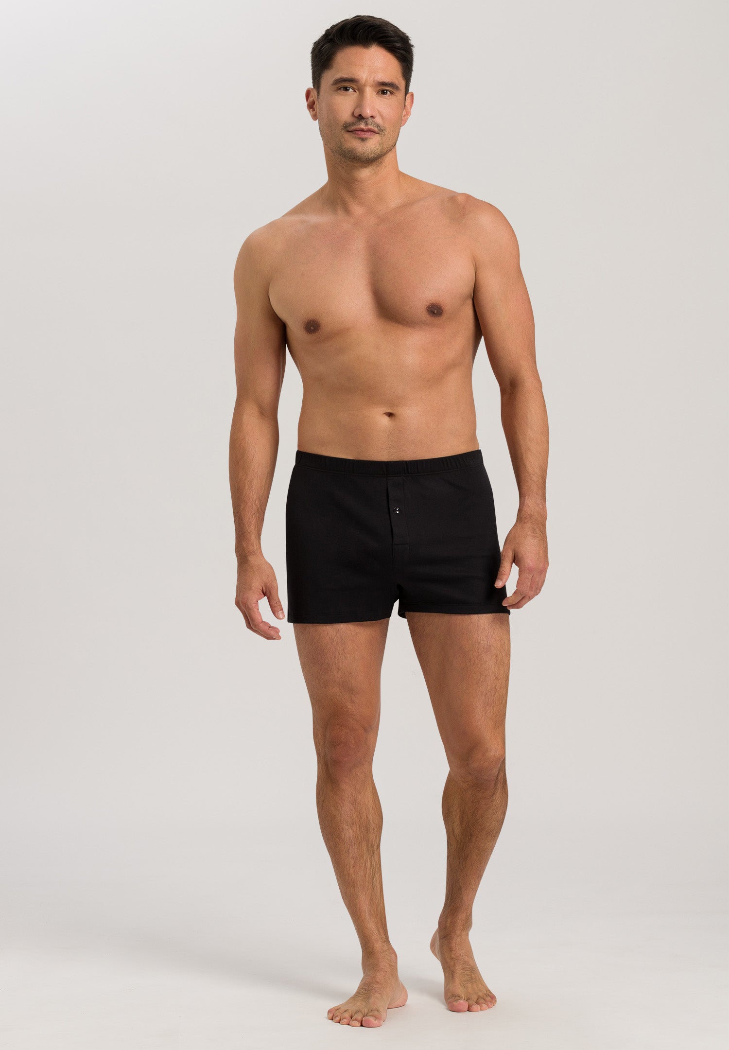 73172 Sea Island Cotton Boxer - 019 Black