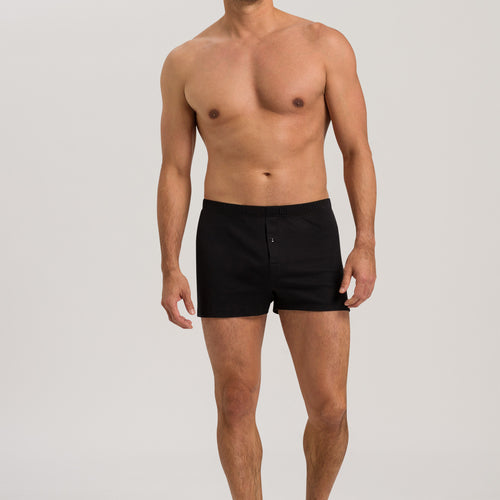 73172 Sea Island Cotton Boxer - 019 Black