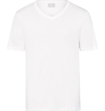 73173 Sea Island Cotton Short Sleeve V-Neck - 101 White