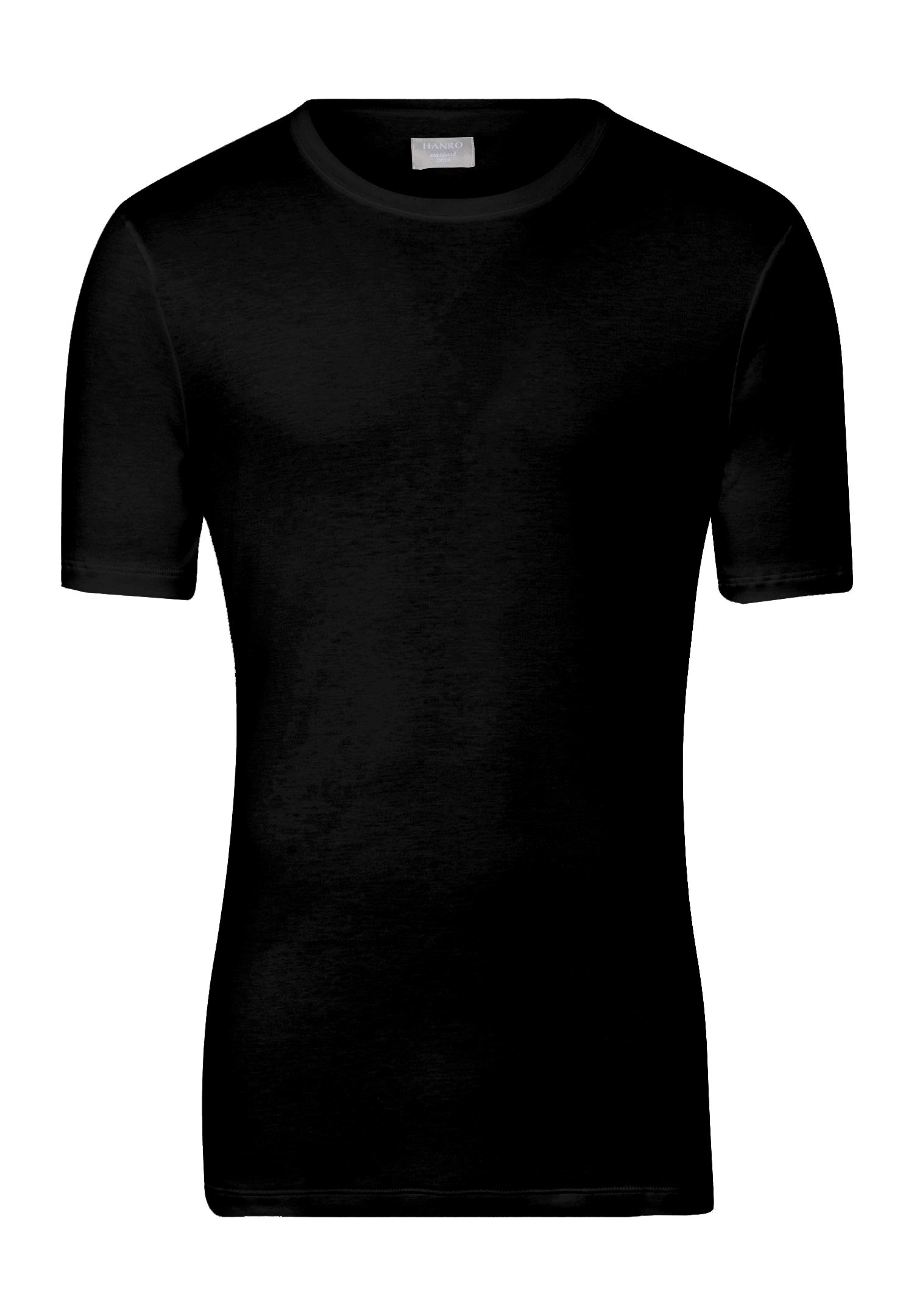 Sea Island Cotton Cotton Crew Neck T-Shirt | Black 73174-019